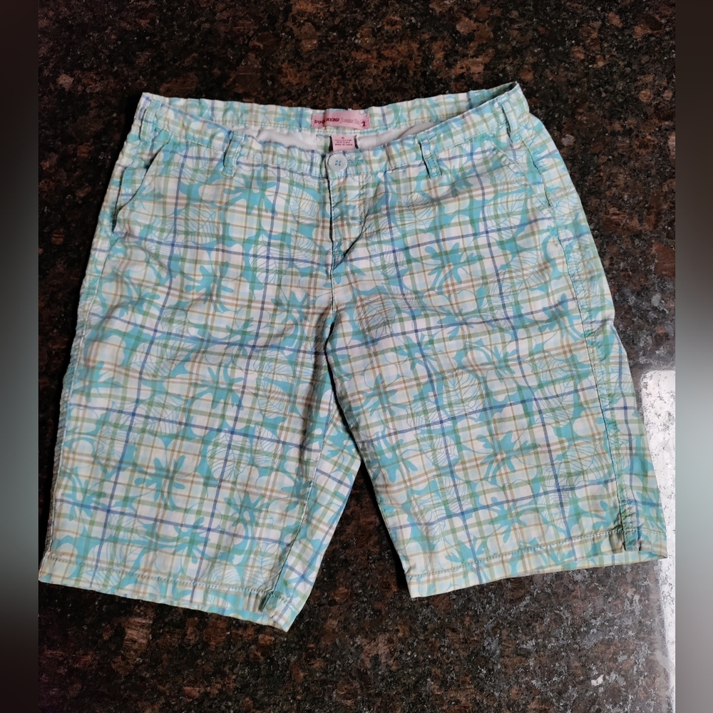 Duck Head Hawaiian print and plaid bermuda shorts - Juniors size 5